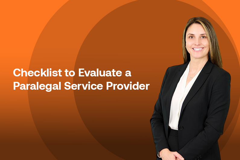 Checklist to Evaluate a Paralegal Service Provider